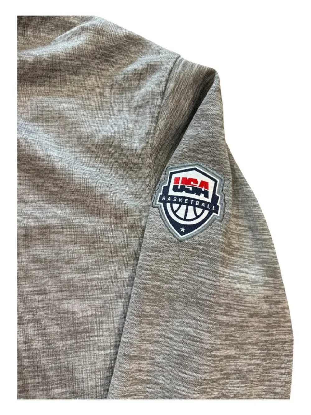Nike Team USA Basketball Spotlight Hoodie Men's Large Gray Pullover Sweatshirt